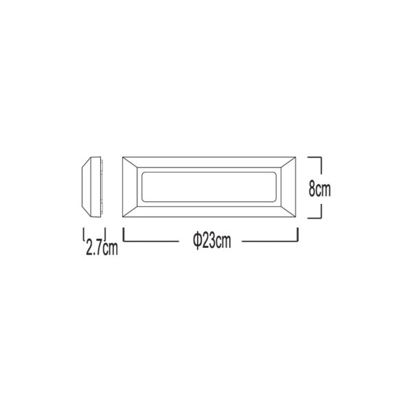 LED FITTING CERN 4W CCT CHANGE 3000/4000/6500K IP65 WHITE - Image 2