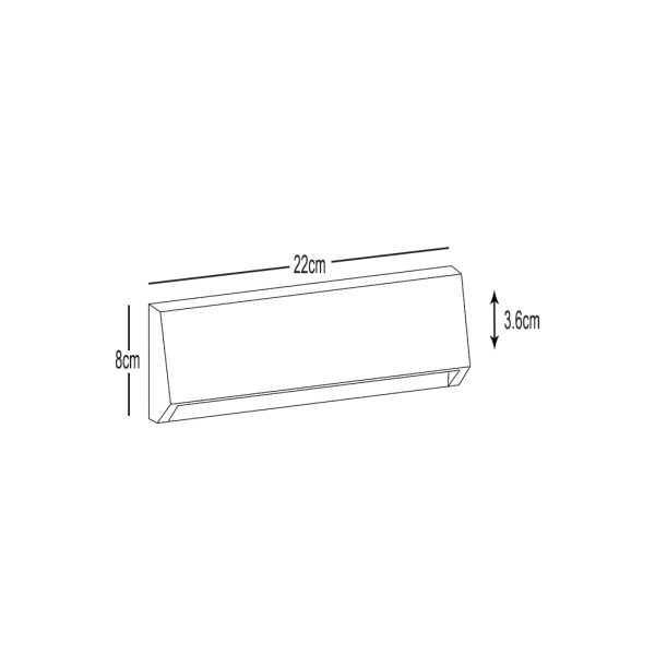 Φωτιστικό Tao Grande LED 4W 3CCT Change 3000/4000/6500K IP65 Ανθρακί - Image 2