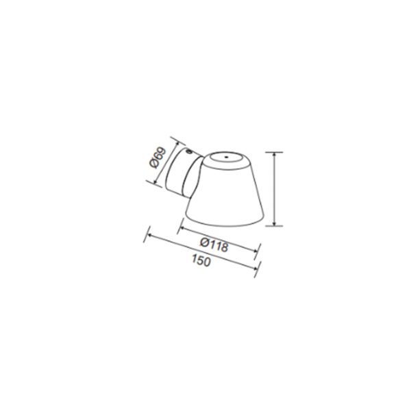 Wall Light Βat Gu10 7W IP44 Black Seaside Class,ABS&PC h9.2d11.8cm - Image 3
