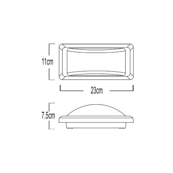 Φωτιστικό Arc 3CCT Led 12W 3000/4000/6500K IP65 Λευκό - Image 2