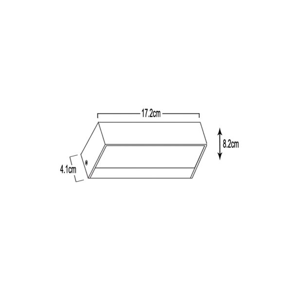 Επίτοιχο φωτιστικό Brick Led 9W Ανθρακί 3CCT Change 3000/4000/6500K IP65 - Image 3