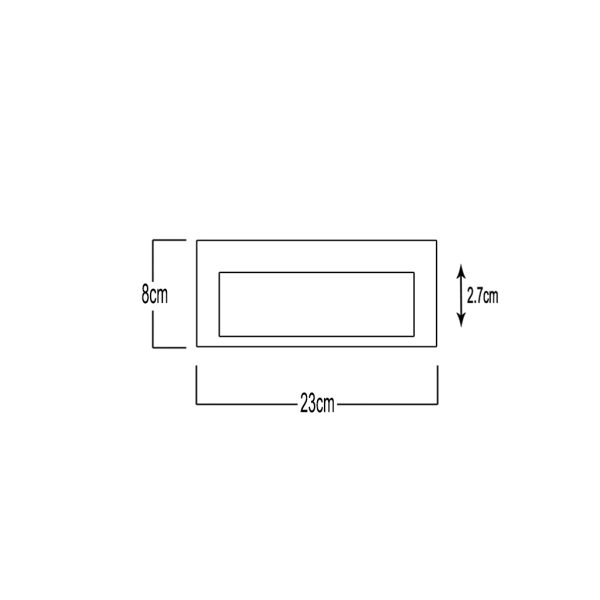 Light fitting Shadow 1 Led 3W CCT change 3000-4000-6500Κ IP65 White h23w8d2.7cm - Image 2