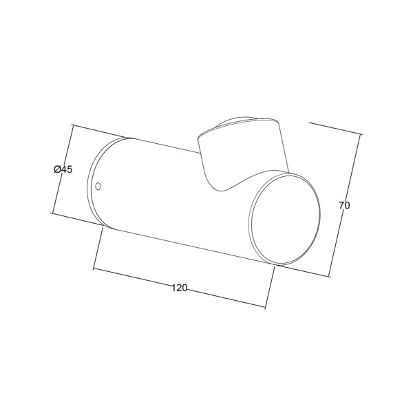 Επίτοιχο Φωτιστικό Look Led 7W Μαύρο 3000K IP54 Alu&PC 230V l12w4.5h6.7cm Φακός Convex 3YrsWarranty - Image 3