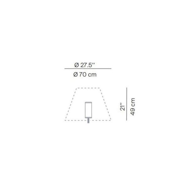 Green Shade for Costanza Floor Lamp d70h49cm - Image 2