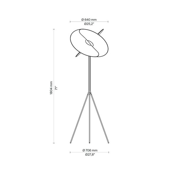 Levante Floor Lamp Structure White Led 28W 2700K l64h180cm - Image 3