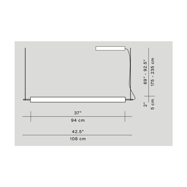Γραμμικό Φωτιστικό Ηοno Led 50W 2700K Dimmable Phase Cut  l108cm (Χωρίς Διαχύτη) - Image 4