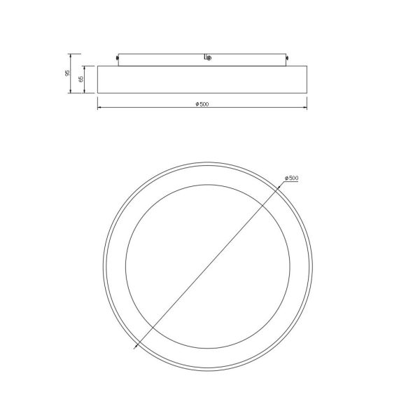 Ceiling Light Niseko II,Led,Wood,45W,2700-4000-5000K,d50h9.5cm,Dim With Remote Control,5 Years Warranty,230V(8587) - Image 6