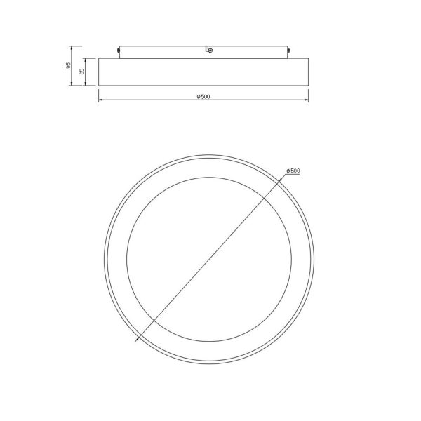 Φωτιστικό Οροφής NisekoII,Led,Χρυσό,45W,2700-4000-5000K,d50h9.5cm,Dim με Τηλεχειρισμό,5Έτη Εγγ(8584) - Image 5
