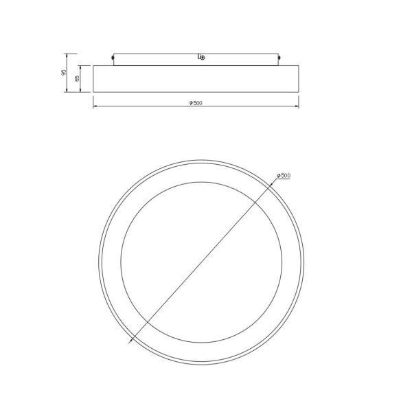 Φωτιστικό Οροφής NisekoII,Led,Λευκό,45W,2700-4000-5000K,d50h9.5cm,Dim με Τηλεχειρισμό,5Έτη Εγγ(8578) - Image 5