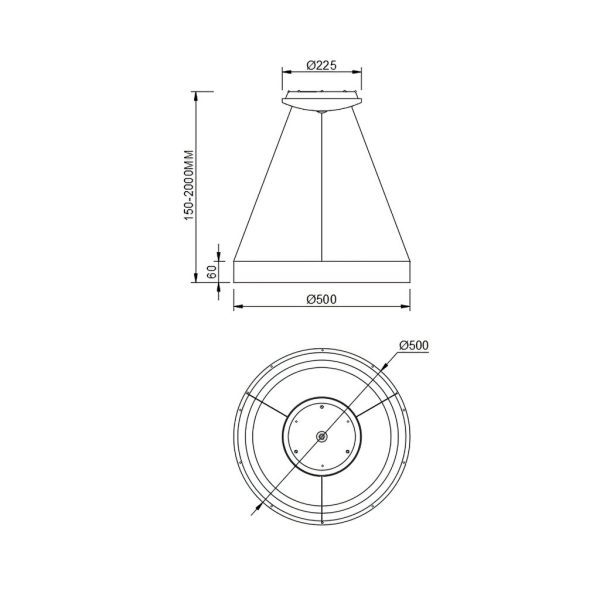 Κρεμαστό Φωτιστικό NisekoII,Led,Ξύλο,40W,2700-4000-5000K,d50h6cm,Dim με Τηλεχειρισμό,5 Έτη Εγγ(8576) - Image 5