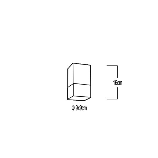 MX4511-1B Μονόφωτο οροφής Φ9x9cm-h.16cm (12V G4 20W) - Image 2