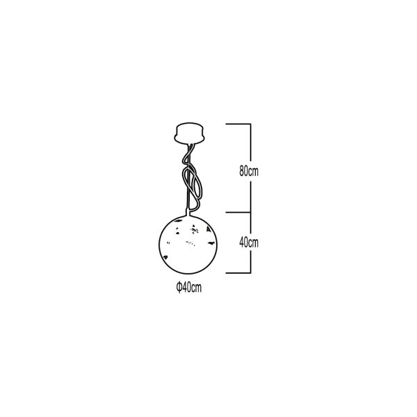 Pendant Fitting STELLA SILVER 10xG4 (d.40-h.120cm) - Image 2