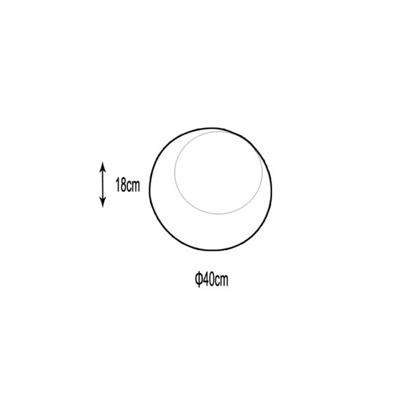 WALL LAMP WHITE (L38-W20-H28,5cm E27 25W) - Image 2
