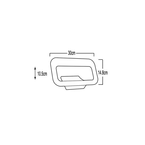 Επίτοιχο φωτιστικό SOFT Λευκό LED 6W 3000K - Image 3