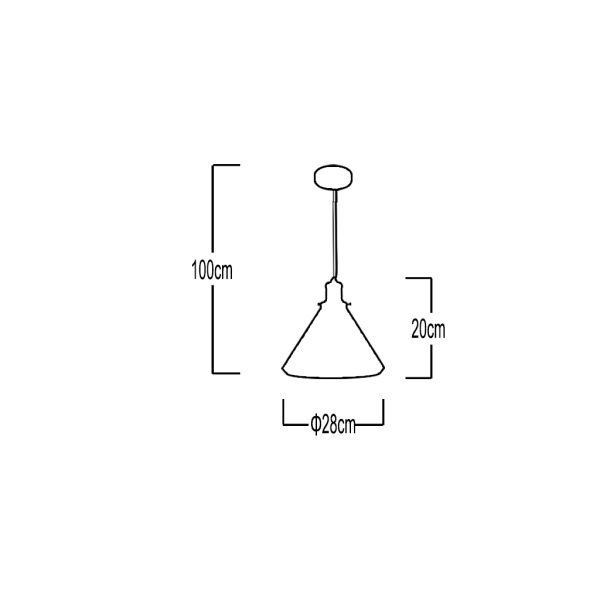 Pendant Fitting ΒΕΤΟΝ DARK Natural Cement 1xE27 (d.28-h.20cm) - Image 2