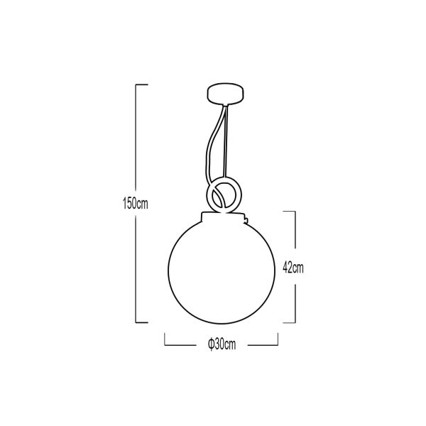 PENDANT FITTING CORONA E27 BLACK - Image 2