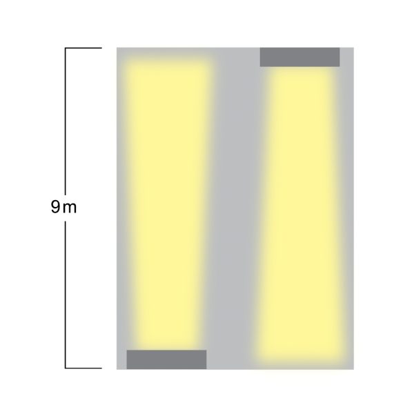 Επίτοιχο Φωτιστικό Rec 14W 10° 3000K Ανθρακί IP65 l23.5d3.5h5cm 230V - Image 6
