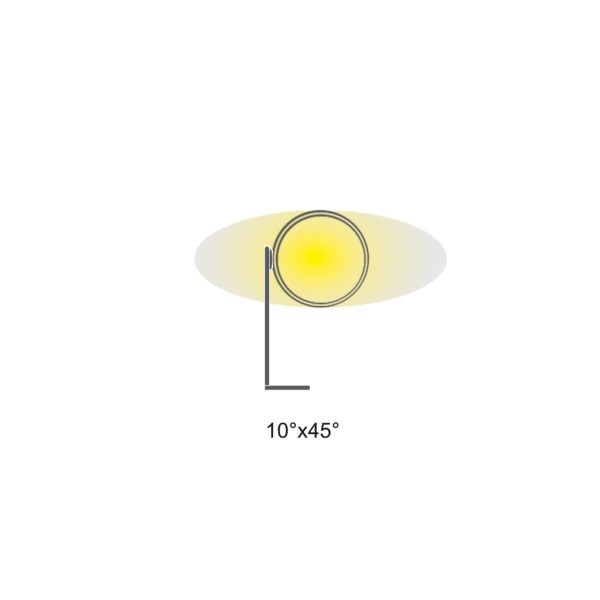 Φωτιστικό Minima Led Μαύρο 3W 3000K 10x45° οριζόντια έλλειψη IP65 d3.9 h9cm 3x1mm2 1m - Image 5