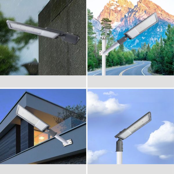 Φωτιστικό Δρόμου Led Band 100W Φ60mm 4000K IP65 Ανθρακί 3έτη Εγγυήση l49.7d13h7.7cm 110-265V 140x70° - Image 4