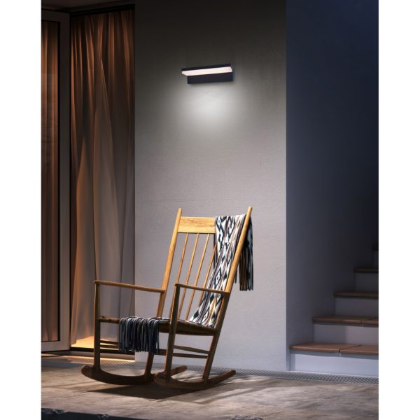Wall Fitting Primo Led 9W 2CCT 3000-4000K Dark Grey IP54 l21d8h6.3cm 230V Class I - Image 3
