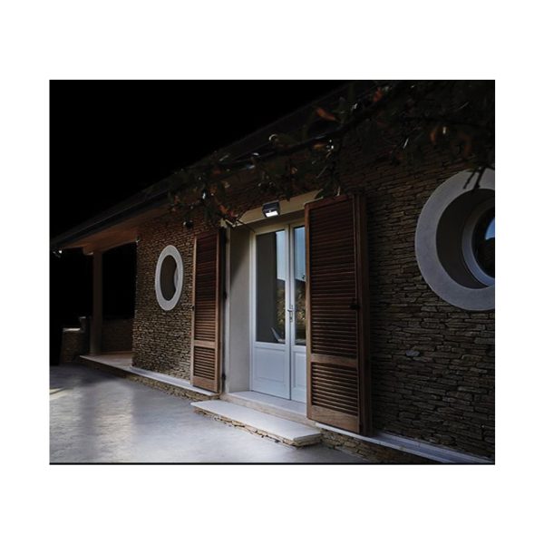 Solar Wall Light Luna Black 3W IP65 6400K - Image 5