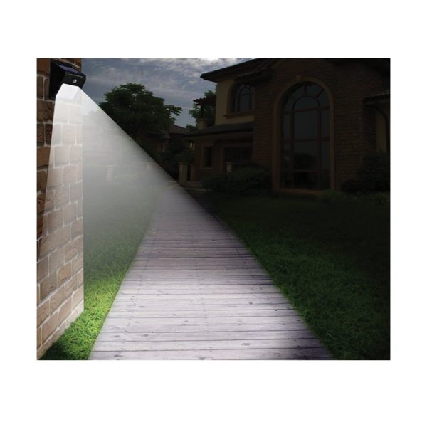 Solar Wall Light Luna Black 3W IP65 6400K - Image 4