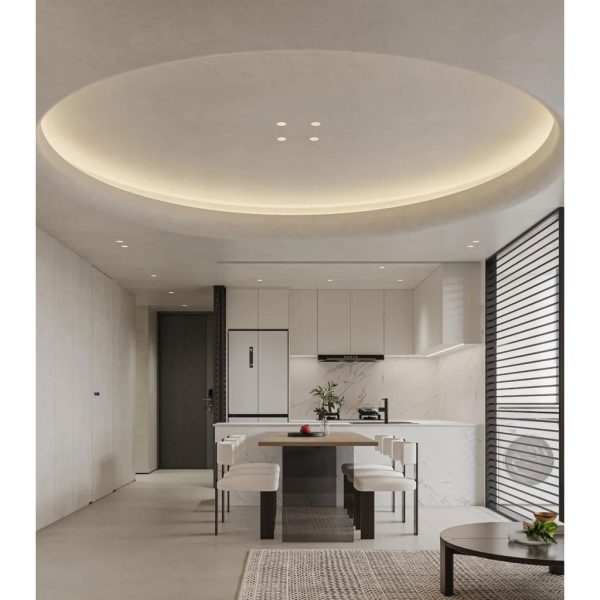Χωνευτό Φωτιστικό Plaster 1 Τετράγωνο Λευκό Gu10 Max 35W d12w12h4.5cm Κοπή 12.2x12.2cmΓύψινο - Image 4
