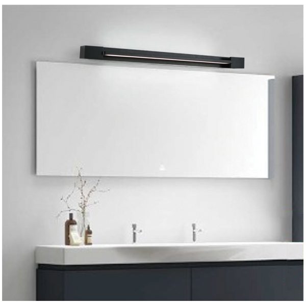 Φωτιστικό Led Fino 12W 3000K Black Mat (Sandy) IP44 60CM - Image 4