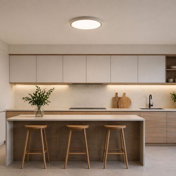 Φωτιστικό Αλουμινίου Kiklos Led 40W 3CCT3000-4000-5000K Λευκό d60h3.7cm 3Step Dim,5 Έτη Εγγύηση,230V - Image 3