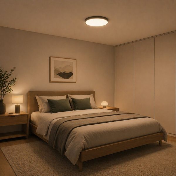 Φωτιστικό Αλουμινίου Kiklos Led 40W 3CCT3000-4000-5000K Μαύρο d60h3.7cm 3Step Dim,5 Έτη Εγγύηση,230V - Image 5