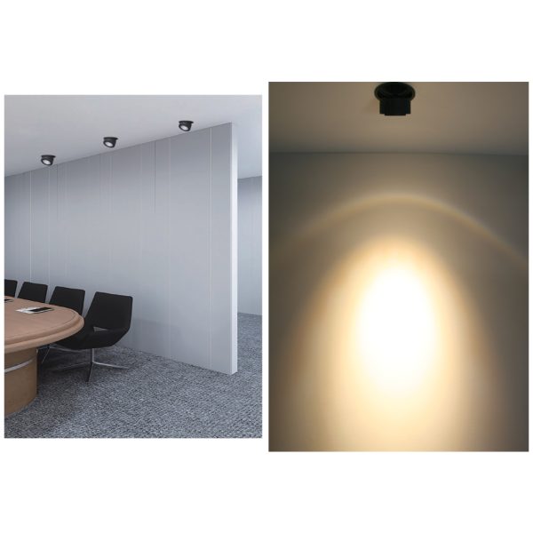 Χωνευτό Κινητό Φωτιστικό Mira  Led 15W 3000K 15-45° CRI>90 Λευκό 5 Έτη Εγγύηση 33-35V,135-350mA - Image 6