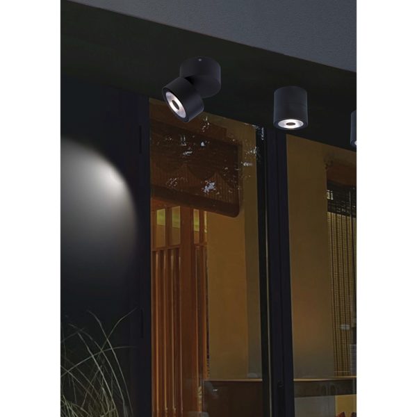 Adjustable Led Fitting Goran Dark Grey (Sandy) 12W IP54 3000K 65° 220-240VAC w9h9cm - Image 5