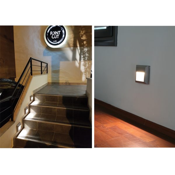 Φωτιστικό Shadow 2 Led 2W 3000Κ IP65 Λευκό h12.5w12.5d2.7cm@@ - Image 3