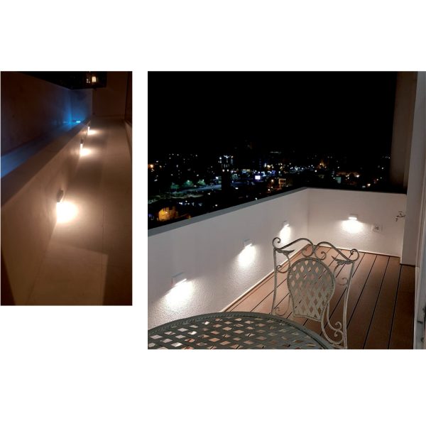 Επίτοιχο Φωτιστικό Led Book 7W 3000K IP65 Ανθρακί w23.5d4h8cm Seaside Class,UV protected - Image 4