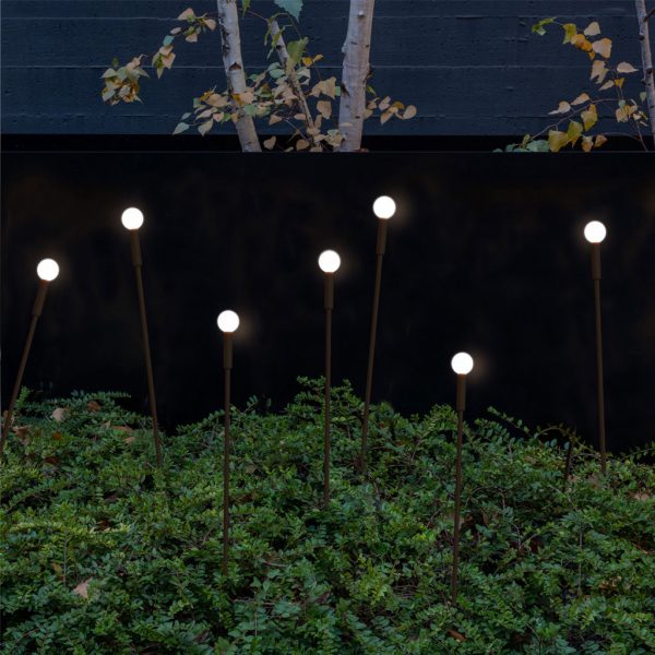 Light Fitting Creed-Ball Led 1.5W 3000K Corten IP65  h70d4.5cm 24VDC With Cable 2m 2*0.3mm2 PVC - Image 4