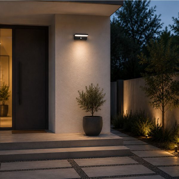 Επίτοιχo Φωτιστικό Primo Sensor Led 9W 2CCT 3000-4000K Ανθρακί IP54 l21d8h6.3cm 230V Class I - Image 5