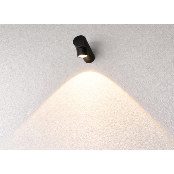 Επίτοιχο Φωτιστικό Look Led 7W Μαύρο 3000K IP54 Alu&PC 230V l12w4.5h6.7cm Φακός Convex 3YrsWarranty - Image 5