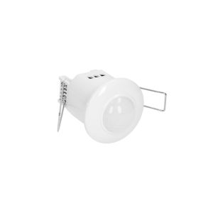 Χωνευτός Ανιχνευτής Παρουσίας Mini Λευκός Orno 360° IP20 200WLed Με Ρύθμιση Lux&Χρόνου,3-6m,d5cm