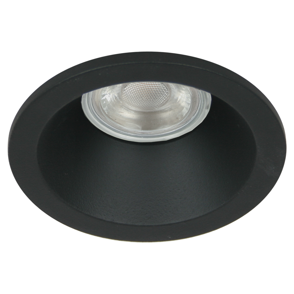 Recessed Downlight Tria GU10 IP65 Black (Sandy) d8.5cm cutout 7.5cm