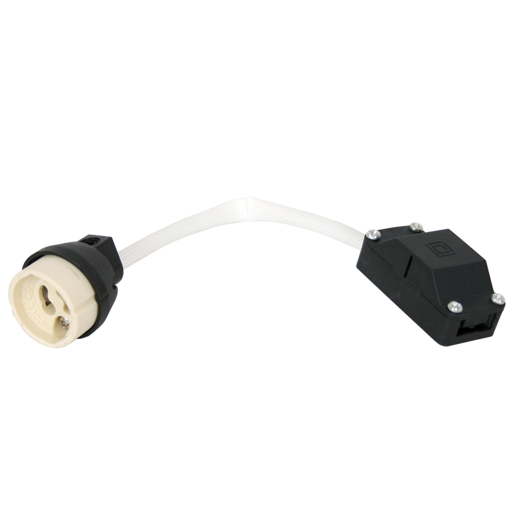 Ντουί Gu10 Με Καλώδιο 15cm 0.75mm2 Διπλής Μόνωσης & Κλέμμα 3x1.5mm2