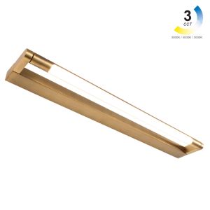 Light Fitting Led Luce 3CCT 12W 3000/4000/5000K Brass(Electroplated) IP44 l62h10d2.5cm 100-277VAC
